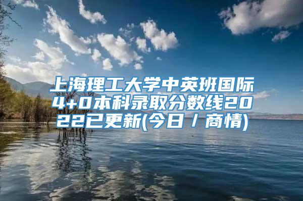 上海理工大学中英班国际4+0本科录取分数线2022已更新(今日／商情)