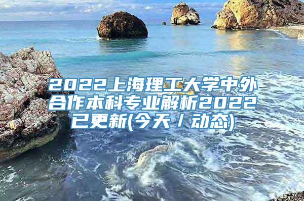 2022上海理工大学中外合作本科专业解析2022已更新(今天／动态)