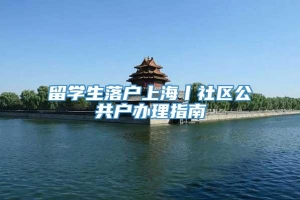 留学生落户上海丨社区公共户办理指南
