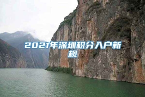 2021年深圳积分入户新规