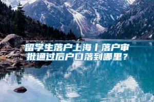 留学生落户上海丨落户审批通过后户口落到哪里？